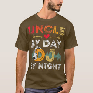 T-shirt Homme Uncle By Day DJ By Night Retro Vintage Deeja