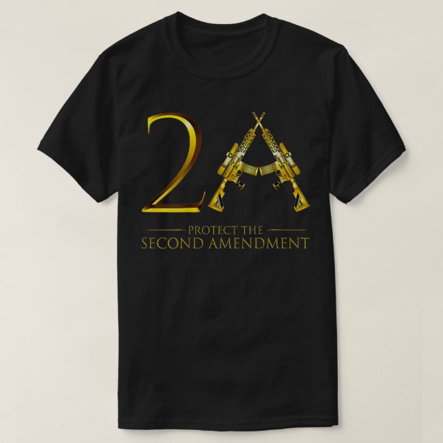 T-shirt Homme USA Patriotique Vétéran Munition Arme  Pro A (Design devant)