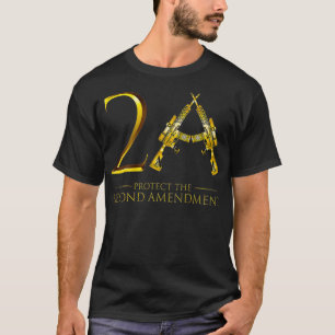T-shirt Homme USA Patriotique Vétéran Munition Arme  Pro A