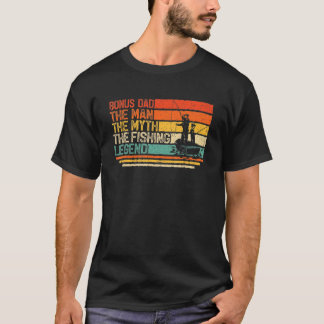 T-shirt Homme Vintage Bonus Papa L'Homme Mythe Légende de