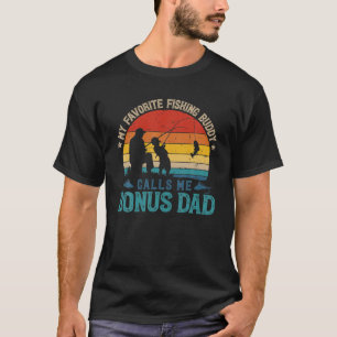 T-shirt Homme Vintage Favori Pêche Buddy m'appelle Bonus