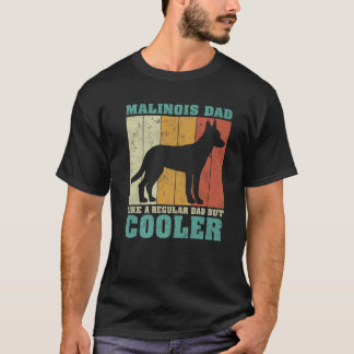 T-shirt Homme Vintage Retro Malinois Papa Comme Un Père Ré