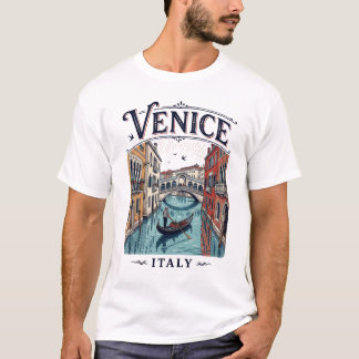 T-Shirt Homme Vintage Venise Italie