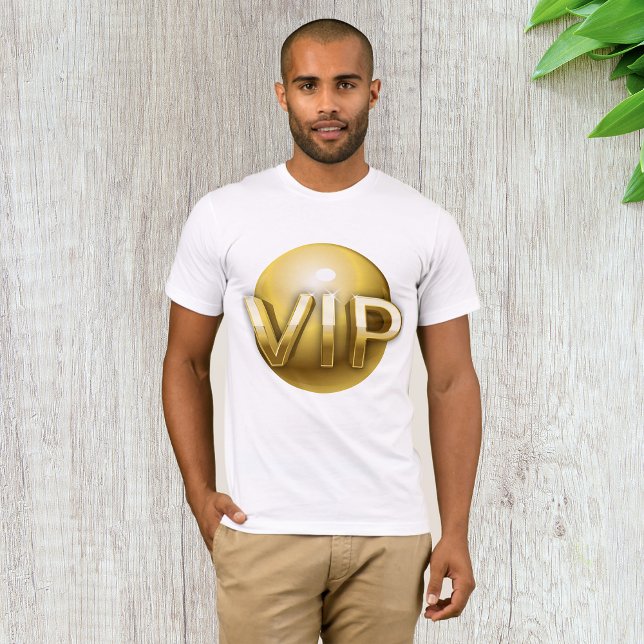 T-shirt homme VIP d'or (Créateur téléchargé)