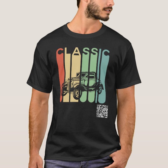 T-shirt Homme Voiture Classique (Devant)