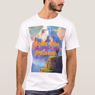 T-Shirt homme XL « Walk For Peace » pour tenue déc