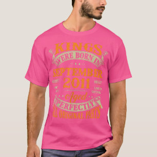 T-shirt Hommes 11e Anniversaire Cadeau Rois Né Le 20 Septe
