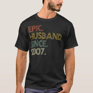 T-shirt Hommes 15e anniversaire de Mariage chemises, mari 