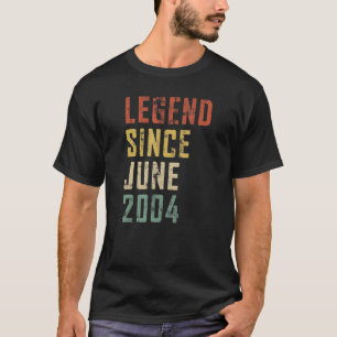 T-shirt Hommes 18 ans Légende depuis juin 2004 18e Birt