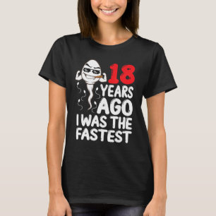 T-shirt Hommes 18e Anniversaire Gag Robe 18 Ans J'Étais La