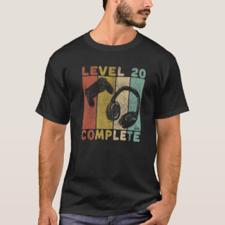 T-shirt Hommes 20E Anniversaire Hommes Jeu T Niveau 20 Com