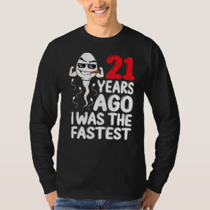 T-shirt Hommes 21E Anniversaire Gag Robe Il Y A 21 Ans J'É