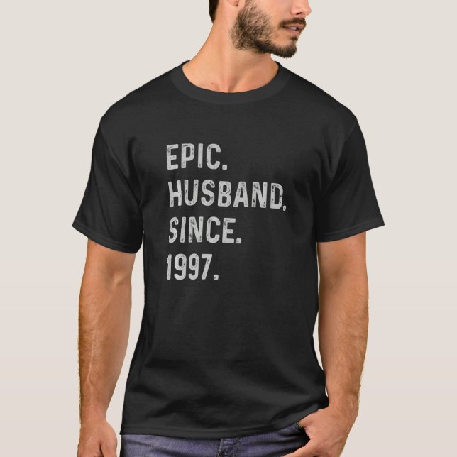 T-shirt Hommes 26e anniversaire de Mariage 26 année - Epic (Devant)