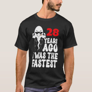 T-shirt Hommes 28e Anniversaire Gag robe 28 Ans J'Étais La