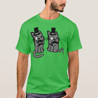 T-shirt Hommes 2 chats amis garçon