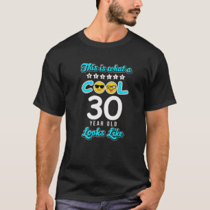 T-shirt Hommes 30E Anniversaire Drôle Cadeau Âge 30 Ans