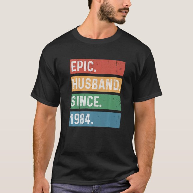 T-shirt Hommes 39 Année 39e anniversaire de Mariage Epic H (Devant)