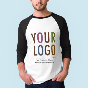 T-shirt Hommes 3/4 Sleeve Raglan Chemise Custom Company Lo