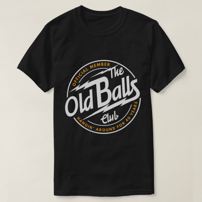 T-shirt Hommes 40 ans de l'incroyable club Old Balls 40th  (Design devant)