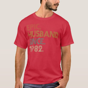 T-shirt Hommes 40e anniversaire de Mariage chemises, mari 
