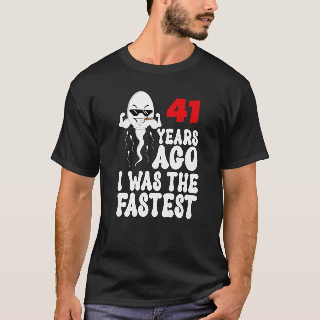 T-shirt Hommes 41e Anniversaire Gag robe 41 Années Il Y A  (Devant)
