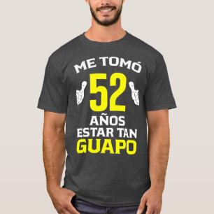 T-shirt Hommes 52 Anos Regalo de Cumpleanos 52 para el
