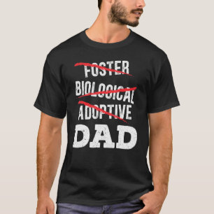 T-shirt Hommes Adopter Papa Adoption Faire-part Foster Gra