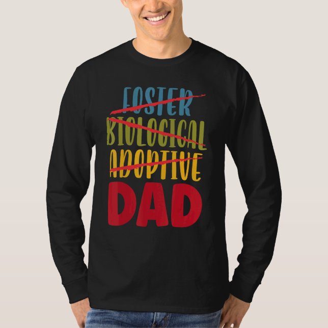 T-shirt Hommes Adopter Papa Adoption Faire-part Foster Gra (Devant)