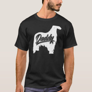 T-shirt Hommes Afghan Hound Daddy Propriétaire Chien Papa 