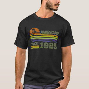 T-shirt Hommes Âgés De 97 Ans Femmes Étonnant Depuis 1925