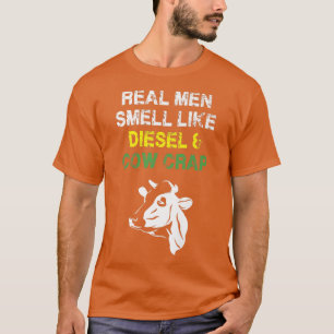 T-shirt Hommes Agriculteurs Les vrais Hommes Sentent Comme