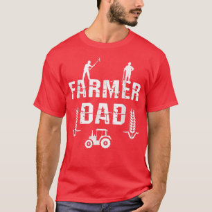 T-shirt Hommes Agriculteurs Papa Agriculture Vie Agricultu