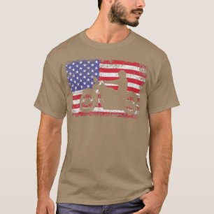 T-shirt Hommes américains de motocycliste