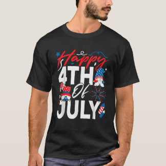 T-shirt Hommes American Flag Gnome cadeaux USA Patriotic G