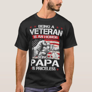T-shirt Hommes Anciens Combattants Être Vétérinaire Un Hon