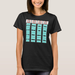 T-shirt Hommes Anniversaire Condom Joke 18 30 40 50 Gag