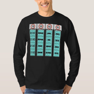 T-shirt Hommes Anniversaire Condom Joke 18 30 40 50 Gag