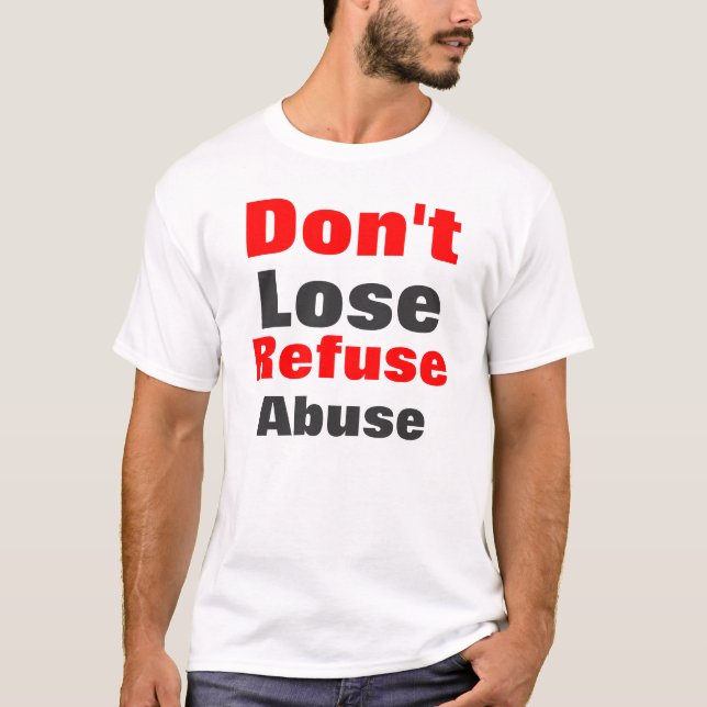 T-shirt Hommes anti-abus (Devant)