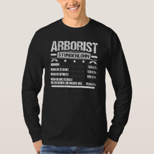 T-shirt Hommes Arboriste Heure Arbre Soins Foresterie