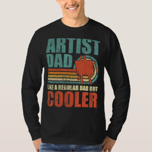 T-shirt Hommes Artiste Papa Comme Un Père Régulier Mais Gl
