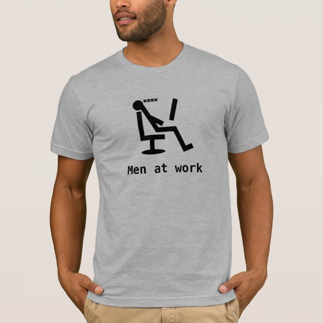 T-shirt Hommes au travail (Devant)