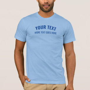 T-shirt Hommes Bébé Bleu Manches Courtes Top Élégant Moder