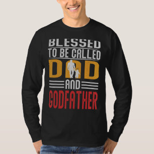 T-shirt Hommes Béni D'Être Appelé Père Et Parrain Père
