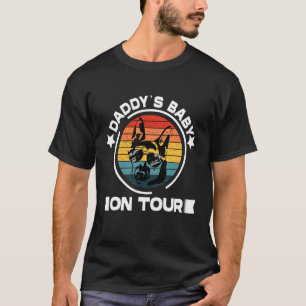 T-shirt Hommes Berger Allemand Daddle Chien Sur Tour Chien