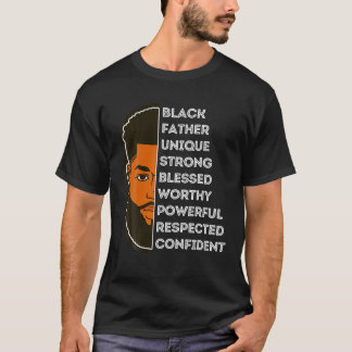 T-shirt Hommes Black Papa Hommes Girls Boy Dads Melanin Ki