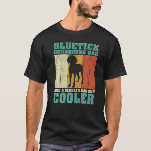 T-shirt Hommes Bluetick Coonhound Papa Comme Un Père Régul