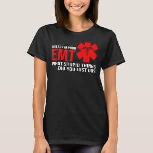 T-shirt Hommes Bonjour Je suis votre Emt Ce que des choses