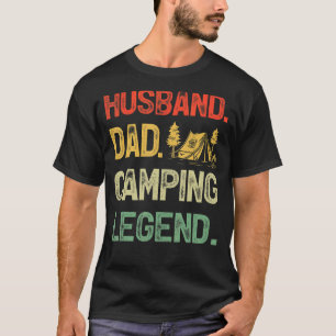 T-shirt Hommes Camping Mari Papa Camping Légende Père