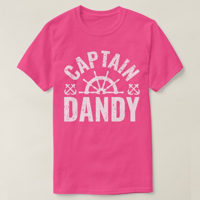 T-shirt Hommes Capitaine Dandy Propriétaire de bateau Lac  (Design devant)