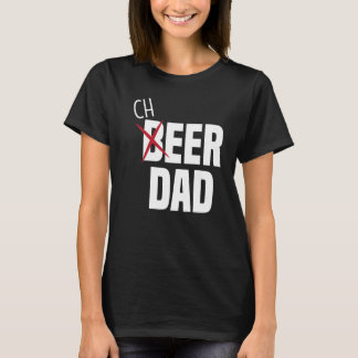 T-shirt Hommes Cheerled Papa Cheerled Beer Pom-pom girl